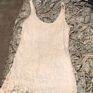 White lace dress